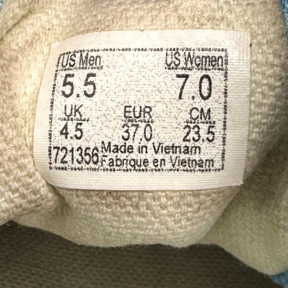 Vans Authentic Old Skool Blue Pink Swirl Oil Slick Low Top Sneakers Size M 5.5 W - Picture 9 of 9